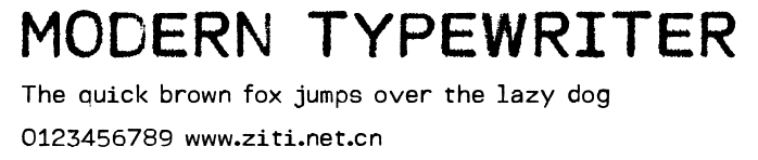 MODERN TYPEWRITER.ttf字體轉換器圖片