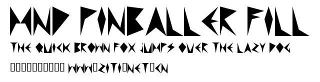 MND Pinballer Fill.ttf字體轉換器圖片