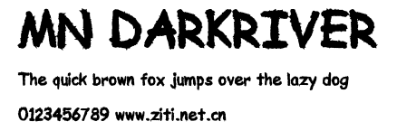 MN DARKRIVER.ttf字體轉換器圖片