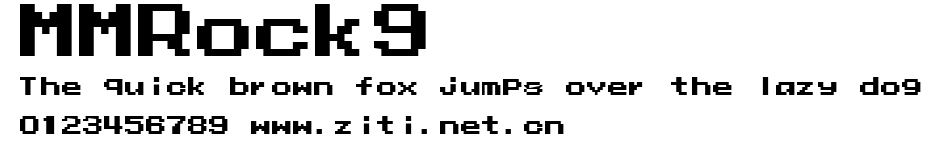 MMRock9.ttf字體轉換器圖片