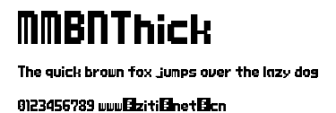 MMBNThick.ttf字體轉換器圖片
