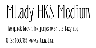 MLady HKS Medium.ttf字體轉換器圖片