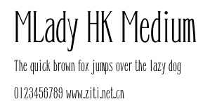 MLady HK Medium.ttf字體轉換器圖片