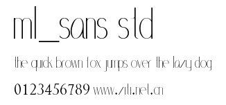 ML_Sans Std.ttf字體轉換器圖片