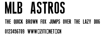 MLB Astros.ttf字體轉換器圖片