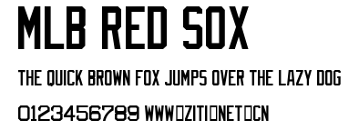 MLB Red Sox.ttf字體轉換器圖片