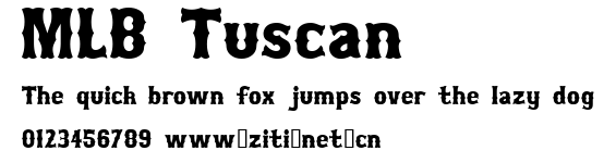 MLB Tuscan.ttf字體轉換器圖片