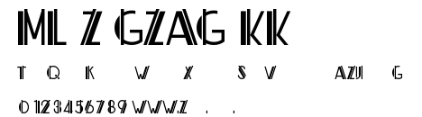 ML ZigZag KK.ttf字體轉換器圖片