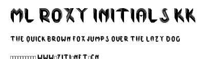 ML Roxy Initials KK.ttf字體轉換器圖片
