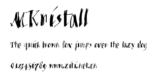 MKristall.ttf字體轉換器圖片