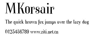 MKorsair.ttf字體轉換器圖片