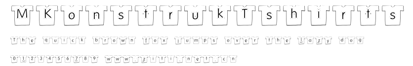 MKonstrukTshirts.ttf字體轉換器圖片