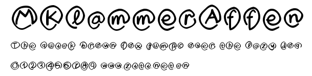 MKlammerAffen.ttf字體轉換器圖片