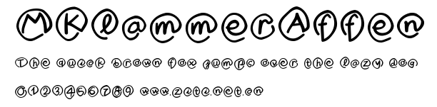 MKlammerAffen.ttf字體轉換器圖片