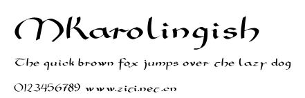 MKarolingish.ttf字體轉換器圖片