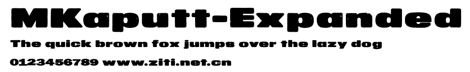 MKaputt-Expanded.ttf字體轉換器圖片
