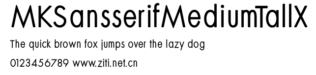 MKSansserifMediumTallX.ttf字體轉換器圖片