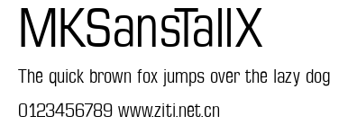 MKSansTallX.ttf字體轉換器圖片
