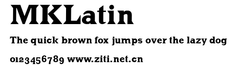 MKLatin.ttf字體轉換器圖片