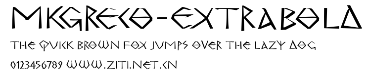 MKGreco-ExtraBold.ttf字體轉換器圖片