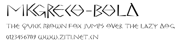 MKGreco-Bold.ttf字體轉換器圖片