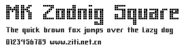 MK Zodnig Square.ttf字體轉換器圖片
