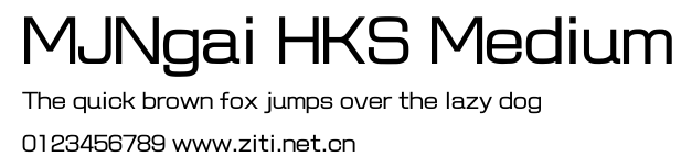 MJNgai HKS Medium.ttf字體轉換器圖片