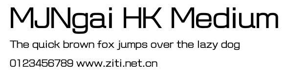 MJNgai HK Medium.ttf字體轉換器圖片