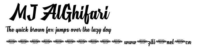 MJ AlGhifari.ttf字體轉換器圖片