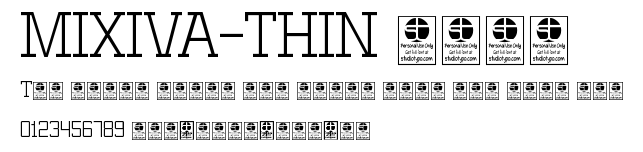 MIXIVA-THIN demo.otf字體轉換器圖片