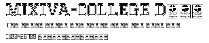 MIXIVA-COLLEGE Demo.otf字體轉換器圖片