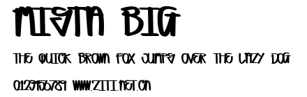MISTA BIG.ttf字體轉換器圖片
