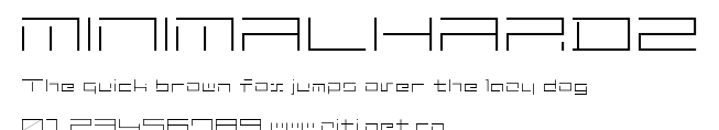 MINIMALHARD2.ttf字體轉換器圖片