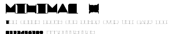 MINIMAL X.ttf字體轉換器圖片