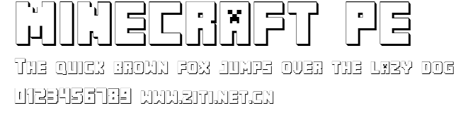 MINECRAFT PE.ttf字體轉換器圖片