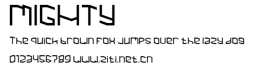 MIGHTY.ttf字體轉換器圖片