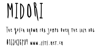 MIDORI.ttf字體轉換器圖片