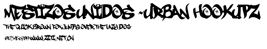 MESTIZOS UNIDOS -URBAN HOOKUPZ.otf字體轉換器圖片