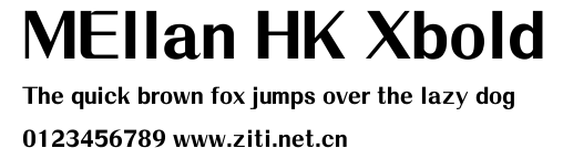 MEllan HK Xbold.ttf字體轉換器圖片