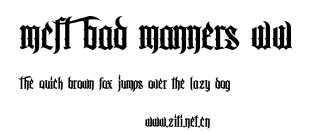 MCF bad manners ww.ttf字體轉換器圖片