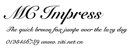 MC Impress.ttf字體轉換器圖片