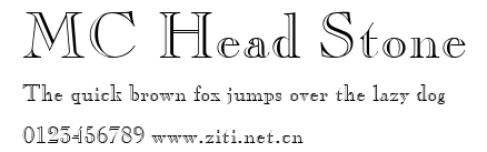 MC Head Stone.ttf字體轉換器圖片