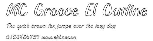 MC Groove E! Outline.ttf字體轉換器圖片