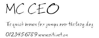MC CEO.ttf字體轉換器圖片