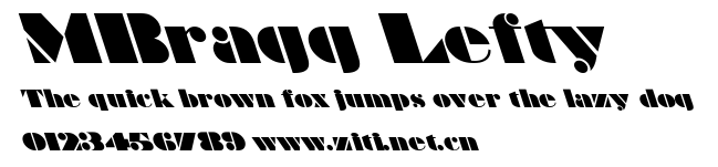 MBragg Lefty.ttf字體轉換器圖片