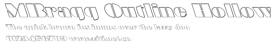 MBragg Outline Hollow.ttf字體轉換器圖片