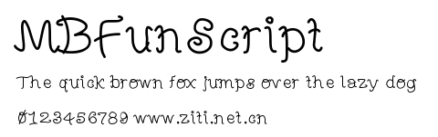 MBFunScript.ttf字體轉換器圖片