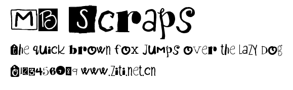 MB Scraps.ttf字體轉換器圖片