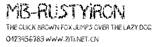 MB-RustyIron.ttf字體轉換器圖片