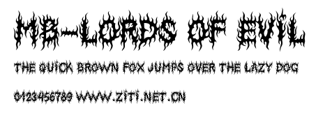 MB-Lords Of Evil .ttf字體轉換器圖片